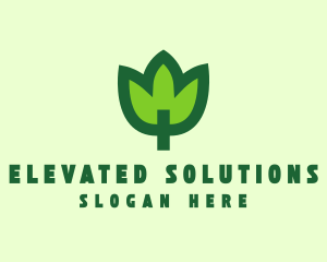 Green Eco Leaf logo design