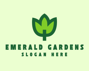 Green Eco Leaf logo design