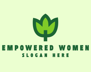 Green Eco Leaf logo design