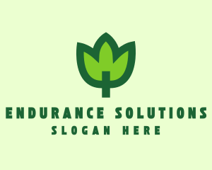 Green Eco Leaf logo design