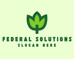 Green Eco Leaf logo design