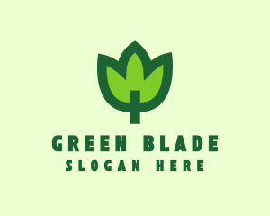 Green Eco Leaf logo design