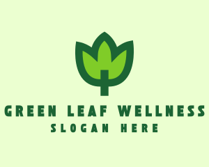 Green Eco Leaf logo design