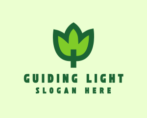 Green Eco Leaf logo design