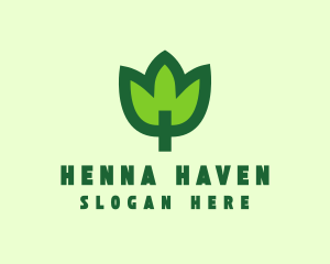 Green Eco Leaf logo design