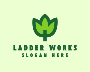 Green Eco Leaf logo design