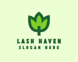 Green Eco Leaf logo design