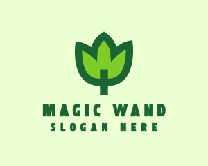 Green Eco Leaf logo design