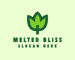 Green Eco Leaf logo design