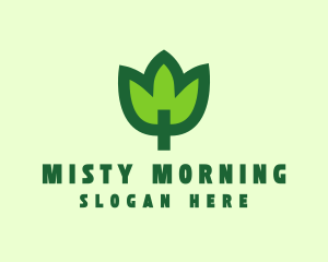 Green Eco Leaf logo design