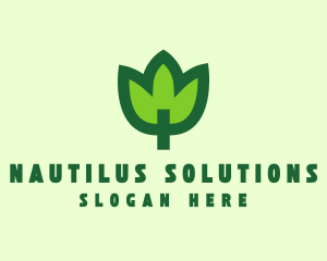 Green Eco Leaf logo design