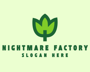 Green Eco Leaf logo design