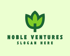 Green Eco Leaf logo design