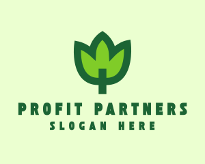 Green Eco Leaf logo design