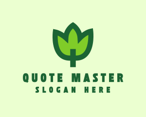 Green Eco Leaf logo design