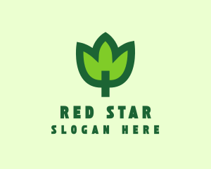 Green Eco Leaf logo design