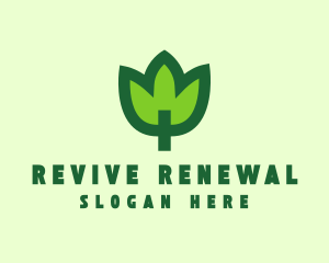 Green Eco Leaf logo design