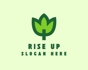 Green Eco Leaf logo design