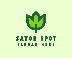 Green Eco Leaf logo design