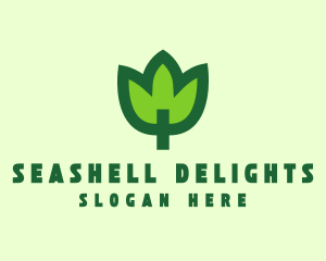 Green Eco Leaf logo design