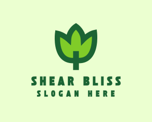 Green Eco Leaf logo design