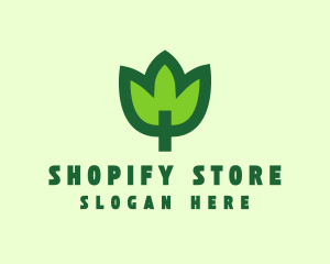 Green Eco Leaf logo design