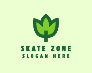 Green Eco Leaf logo design