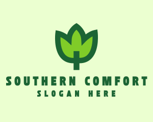 Green Eco Leaf logo design