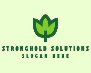 Green Eco Leaf logo design