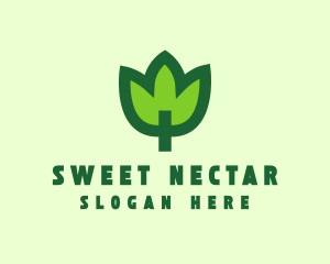 Green Eco Leaf logo design