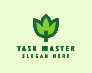 Green Eco Leaf logo design