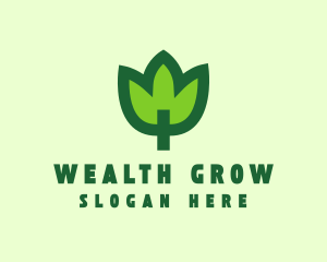 Green Eco Leaf logo design