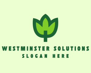 Green Eco Leaf logo design