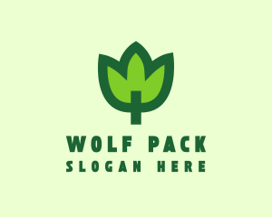 Green Eco Leaf logo design