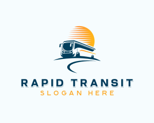 Bus Travel Transportation  logo design