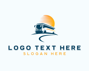 Logistic - Bus Travel Transportation logo design