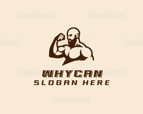 Bodybuilding Gym Trainer Logo