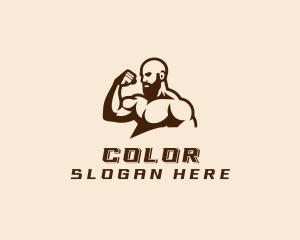 Bodybuilding Gym Trainer Logo