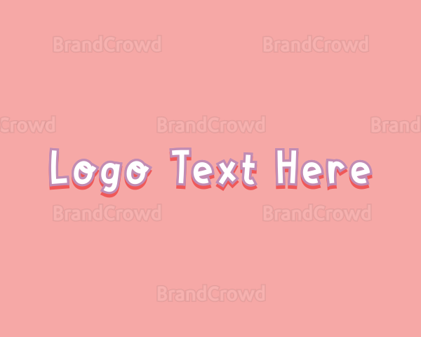 Sweet Candy Wordmark Logo