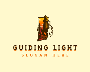 Rhode Island Lighthouse logo design