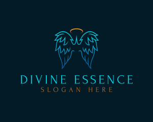 Divine - Holy Angelic Wings logo design