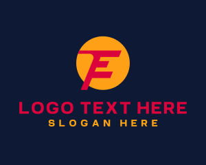 Geometric Modern Media Letter E Logo