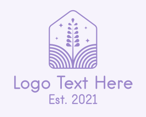 Calm - Lavender Field House logo design