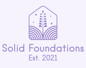 Scented Oil - Lavender Field House logo design