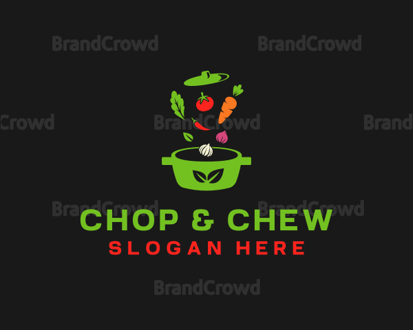 Healthy Vegetable Pot Logo
