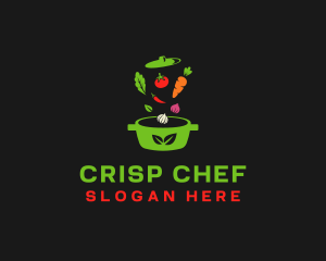 Healthy Vegetable Pot logo design