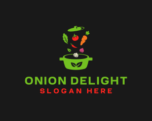 Onion - Healthy Vegetable Pot logo design