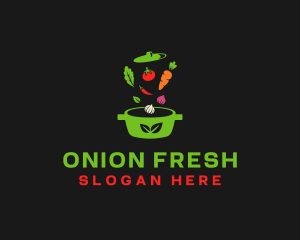 Onion - Healthy Vegetable Pot logo design