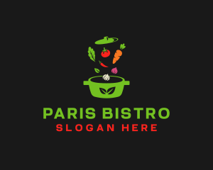 Healthy Vegetable Pot logo design