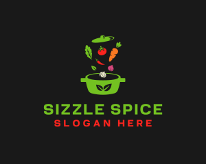 Healthy Vegetable Pot logo design